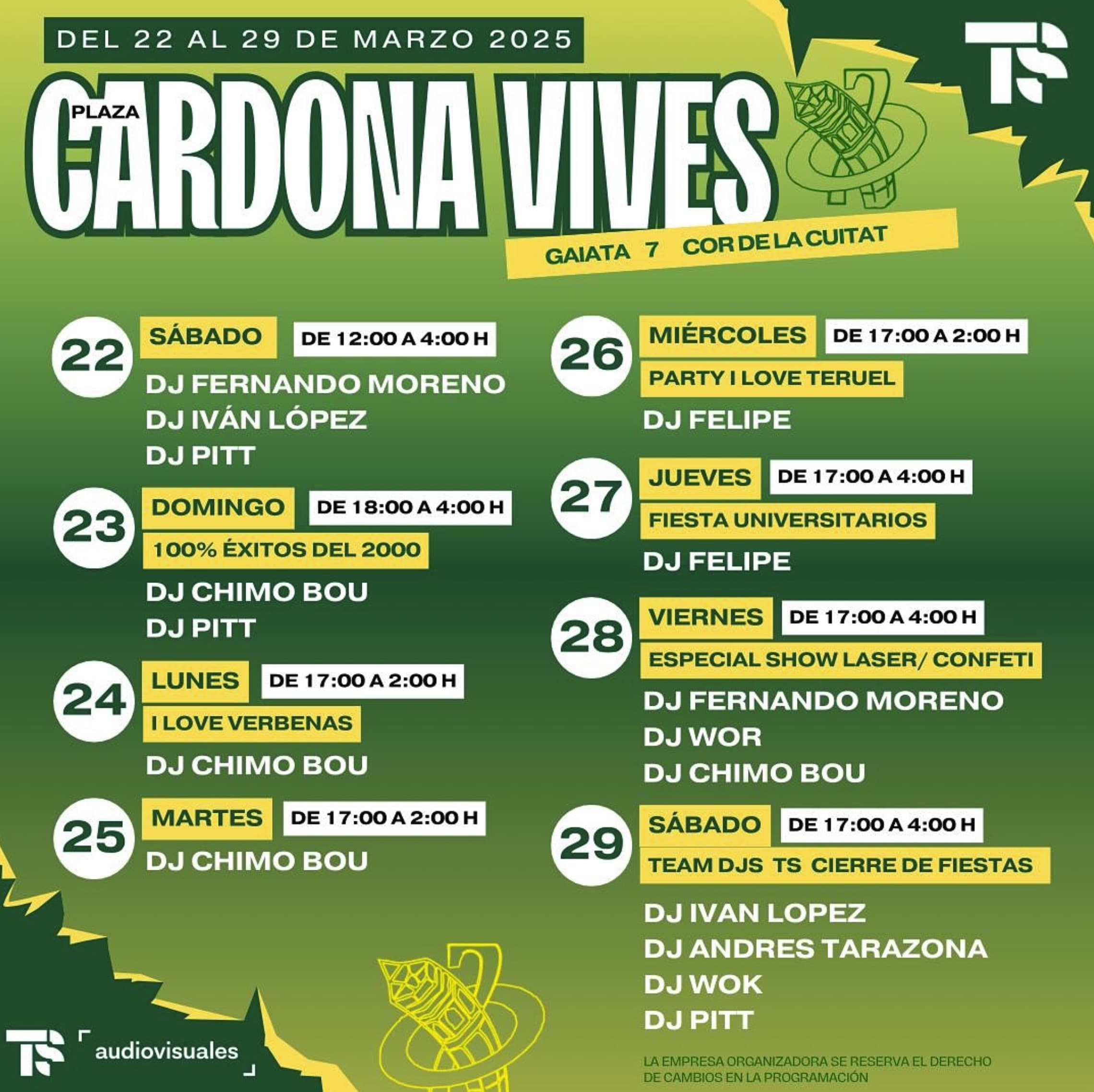 DJs en Cardona Vives