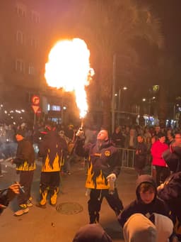 Correfocs a cargo de Dimonis de la Plana