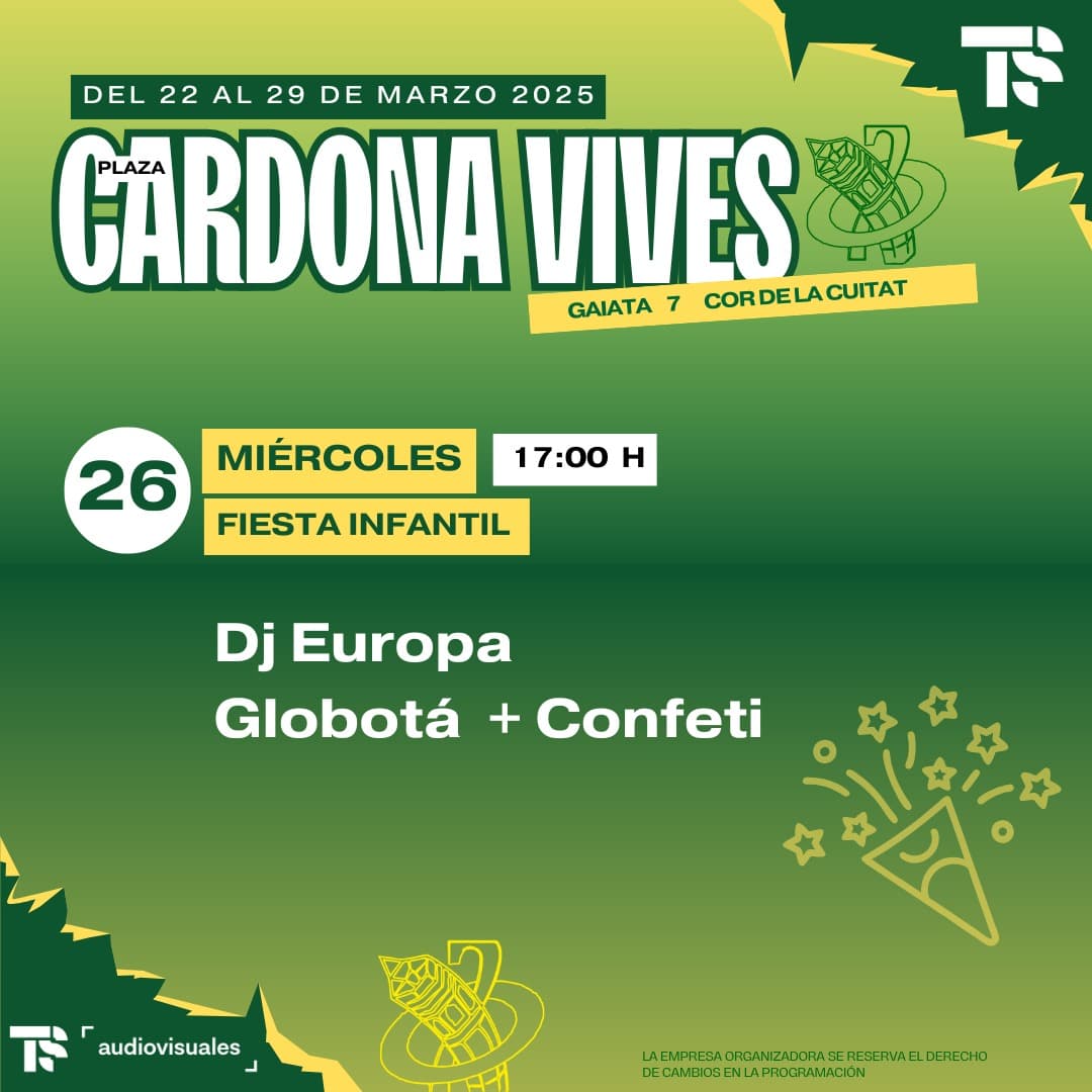 Fiesta Infantil en CARDONA VIVES